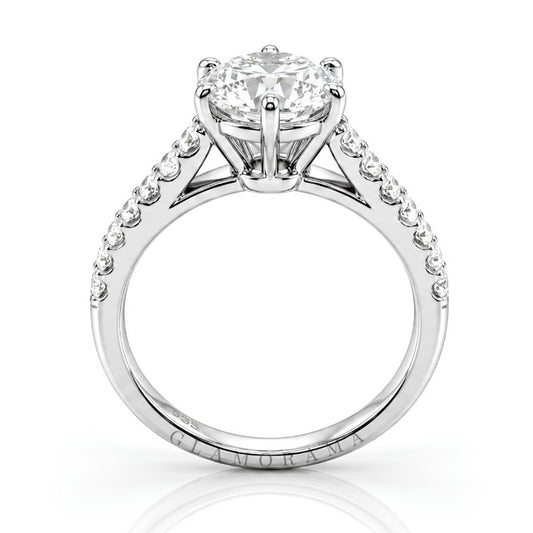 Aria 2CT Moissanite Engagement Ring – Silver