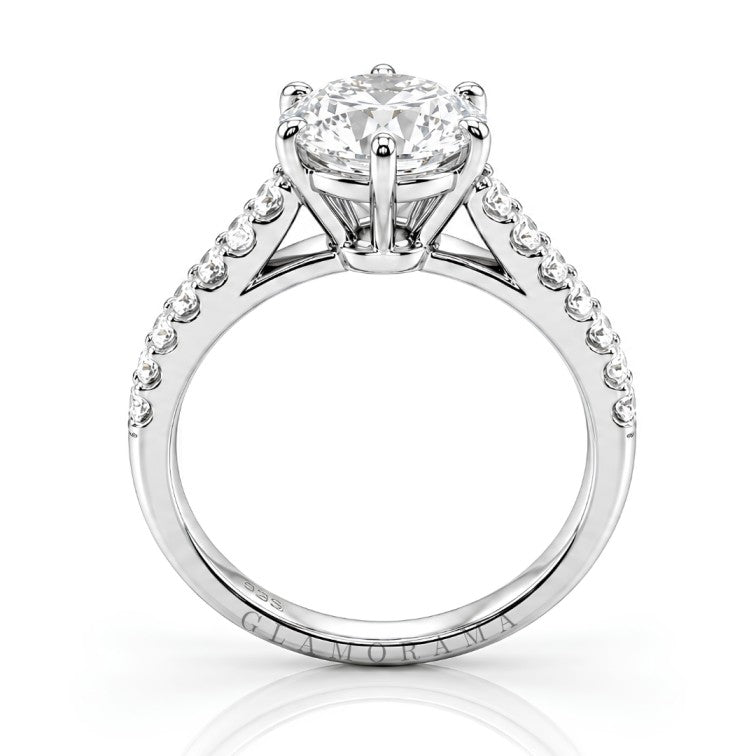 Aria 2CT Moissanite Engagement Ring – Silver