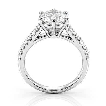Aria 2CT Moissanite Engagement Ring – Silver