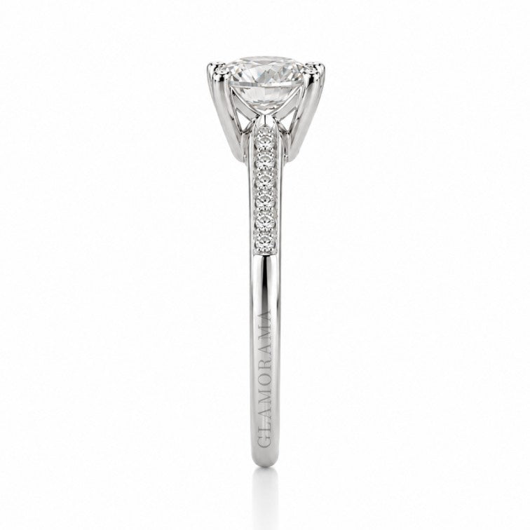 Aria 2CT Moissanite Engagement Ring – Silver