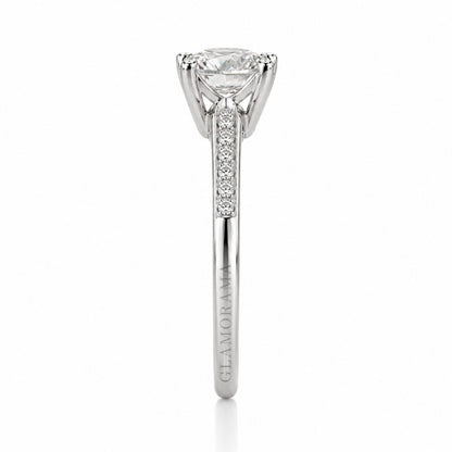 Aria 2CT Moissanite Engagement Ring – Silver