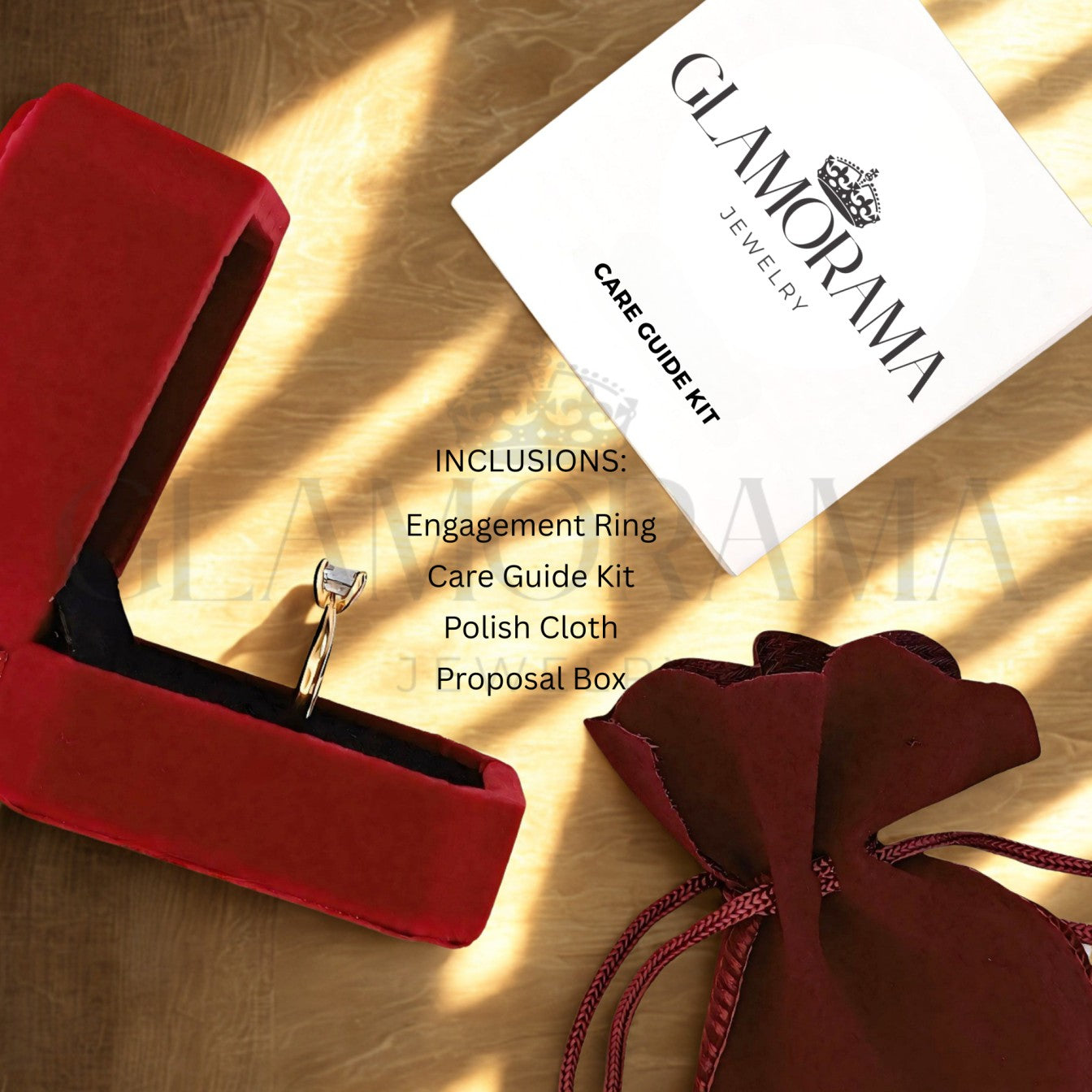 Kathryn engagement ring crafted with 18K Gold-PVD over stainless steel, offering free engraving – Glamorama Jewelry PH
