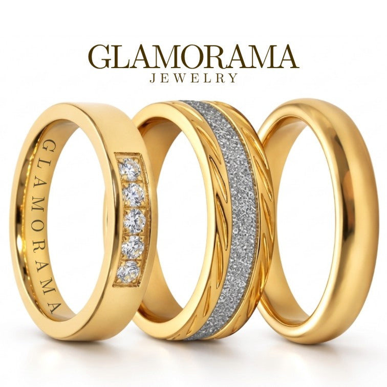 Gold Ring Collection (13 Designs)