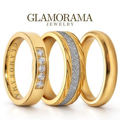 Gold Ring Collection (13 Designs)