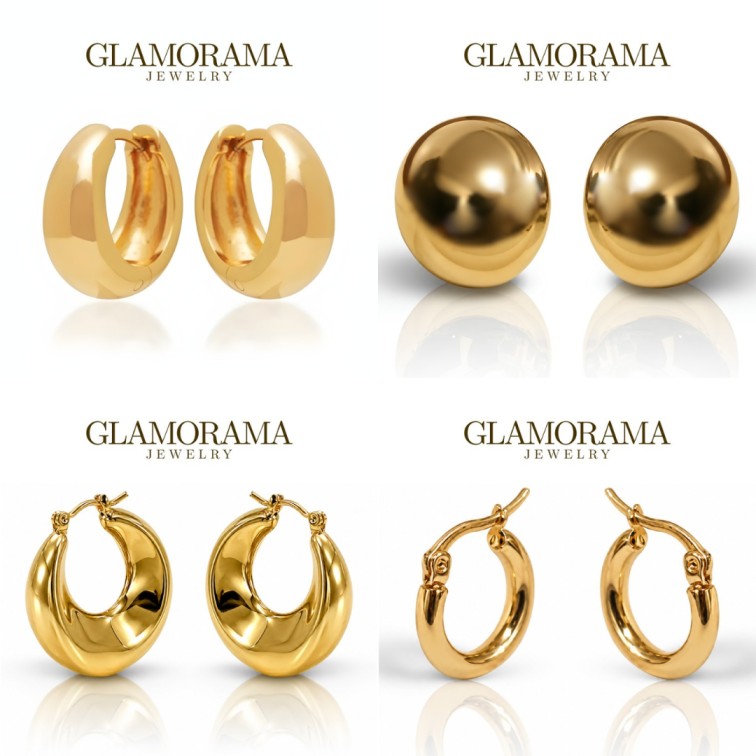 Glamorama Daily Luxe Gold Earrings Collection