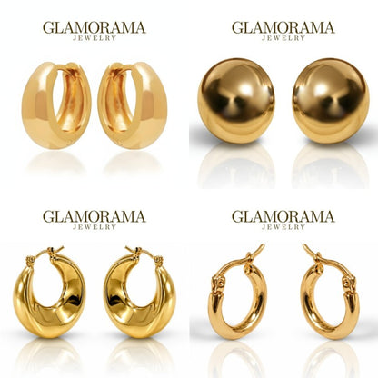 Glamorama Daily Luxe Gold Earrings Collection