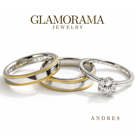 Andres 3-in-1 Wedding Ring Set
