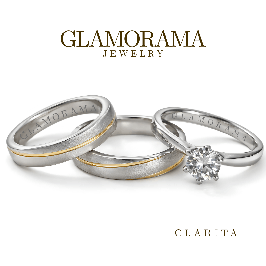 Clarita 3-in-1 Wedding Ring Set