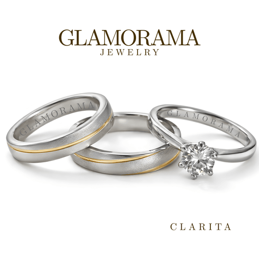 Clarita 3-in-1 Wedding Ring Set