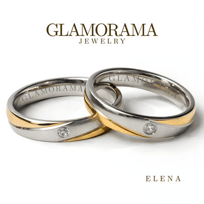 Elena 3-in-1 Wedding Ring Set