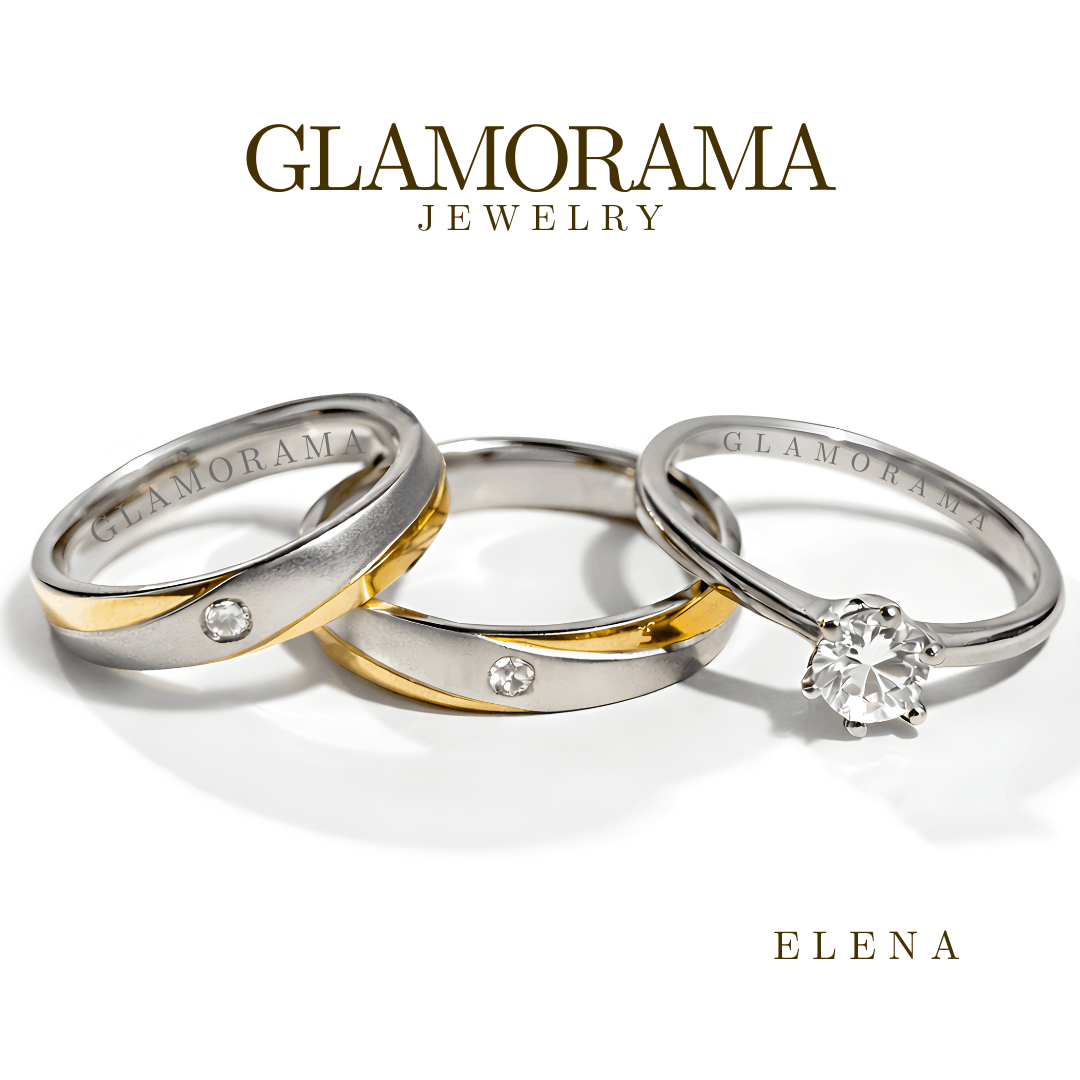 Elena 3-in-1 Wedding Ring Set