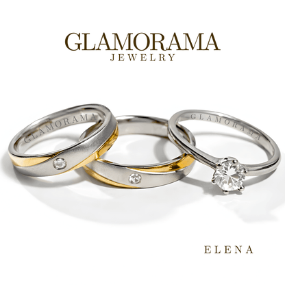 Elena 3-in-1 Wedding Ring Set