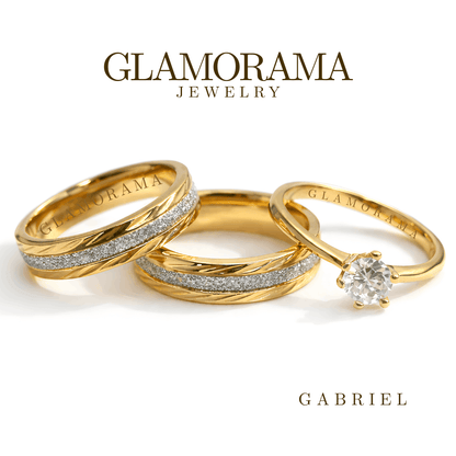 Gabriel 3-in-1 Wedding Ring Set
