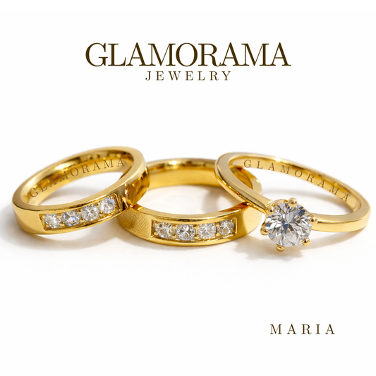 Maria 3-in-1 Wedding Ring Set