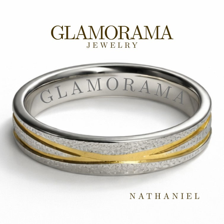 Nathaniel 3-in-1 Wedding Ring Set