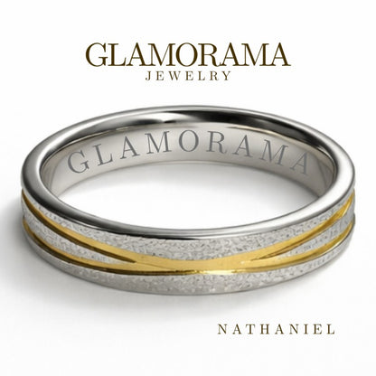 Nathaniel 3-in-1 Wedding Ring Set