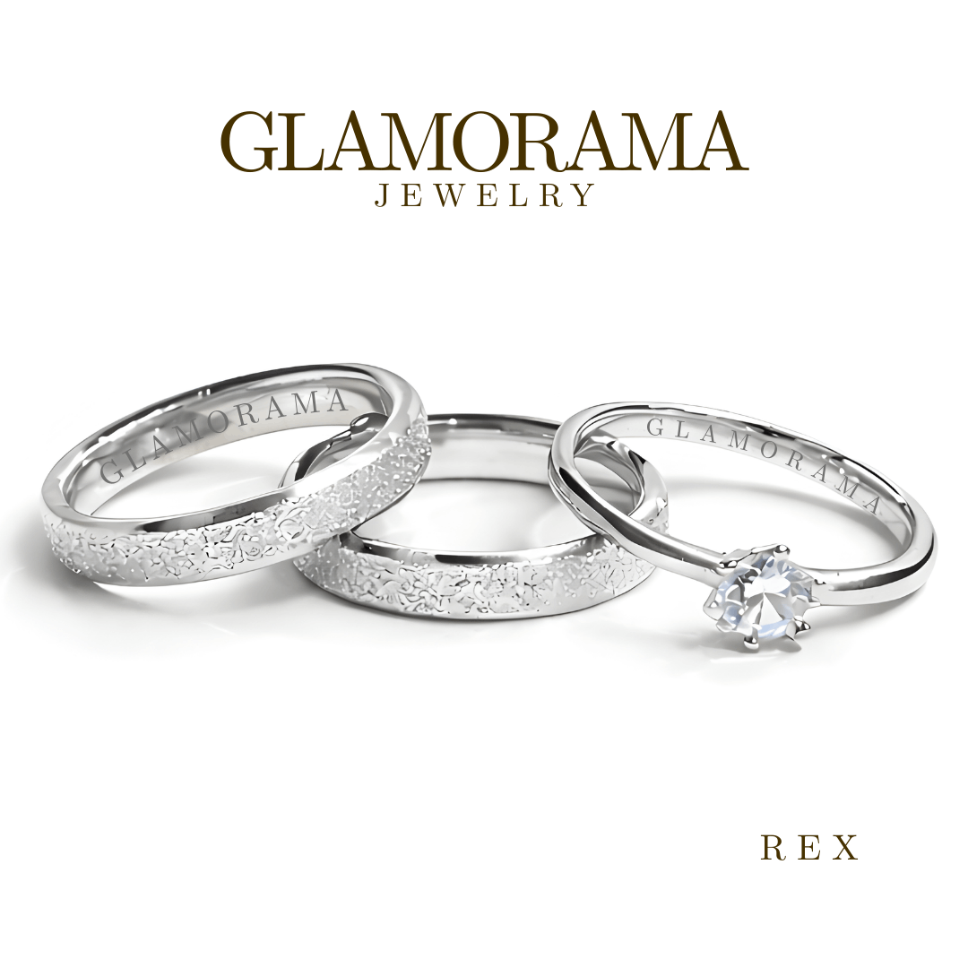 Rex 3-in-1 Wedding Ring Set