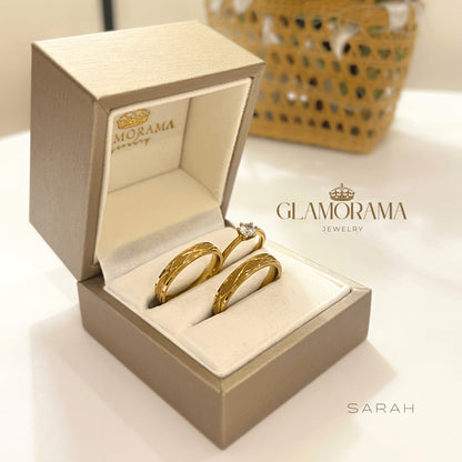 Sarah 3-in-1 Wedding Ring Set