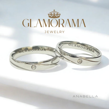 Anabella 3-in-1 18K Gold-PVD wedding ring set with free engraving – Glamorama Jewelry Philippines