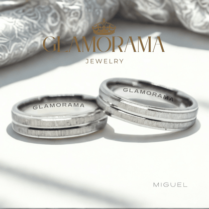 Miguel 3-in-1 18K Gold-PVD wedding ring set with free engraving – Glamorama Jewelry Philippines