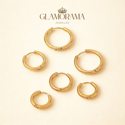 Tala 12 mm 18K Gold Hoops